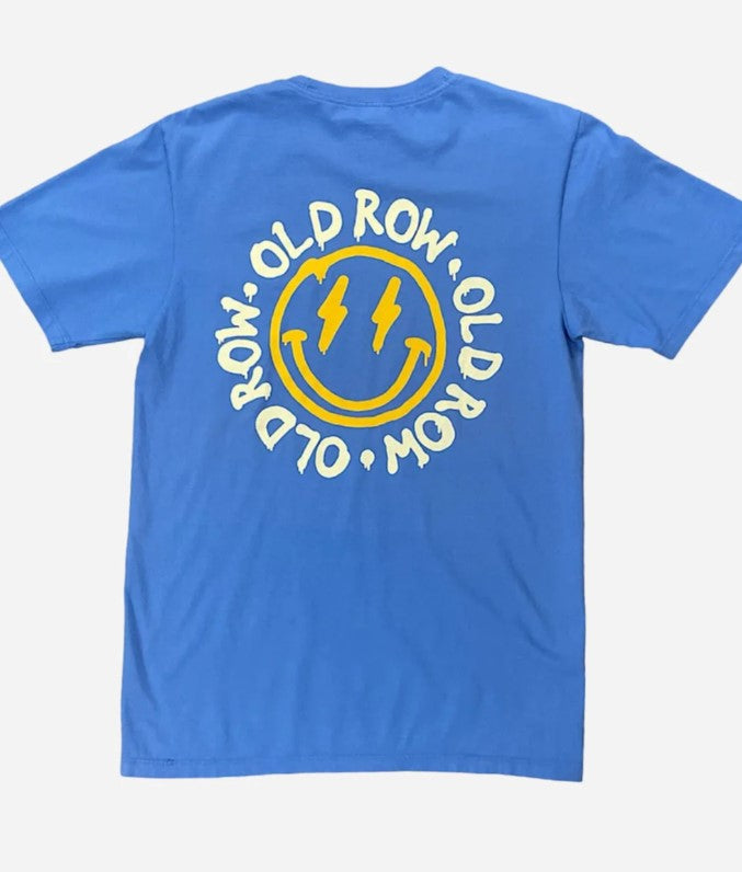 Smiley Face Pocket Tee Blue