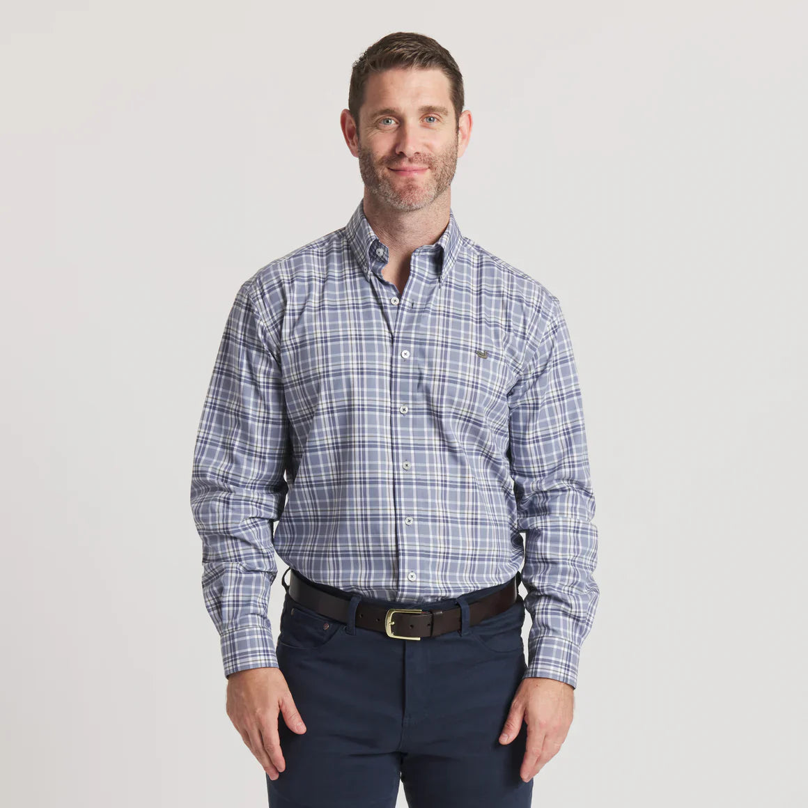 Grainger Performance Plaid Dress Shirt