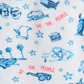 White polo shirt with blue patriotic print featuring Mount Rushmore, eagles, and American symbols