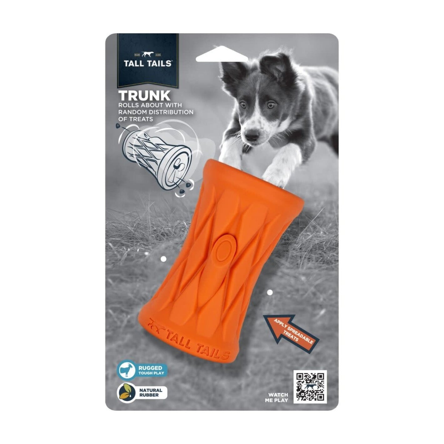Natural Rubber Trunk 4" Dog Toy