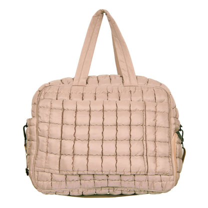 Quilted Duffel Weekender Bag