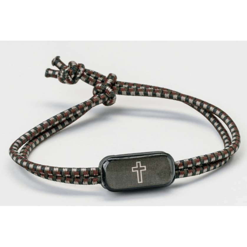 Camo Green + Cross Tactical Bracelet