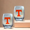 2Pc Wine Glass Set - Univ Of Tenn