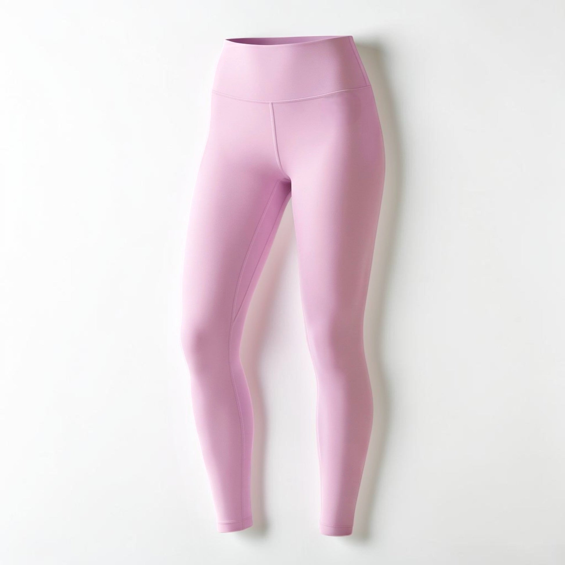 Katie Beth Activewear Mercifully Made high-waist leggings in light rose pink color