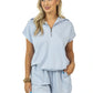 Light Blue Lounge Short Set