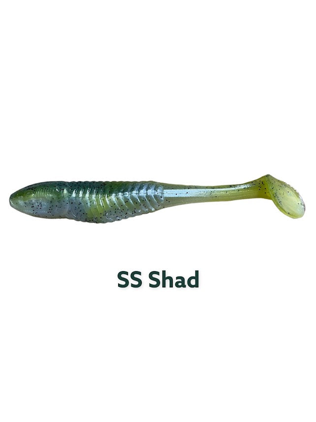 3.5" Swim Minnow 12Pk - SS SHAD