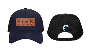 Fisk Patch Snapback Caps - DK BLUE